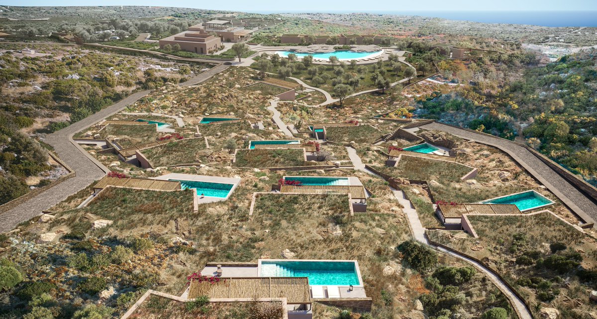 amarchitects_'s tweet photo. In 2021, on a 79-acre plot of particularly impressing landscape with intense rock formations, A&amp;M undertook the design of a new 5-star hotel development located in the Cretan capital of Chania.  

#architecture #hoteldesign #villas #designhotels #5starhotel #crete #hotelinteriors https://t.co/K6v7YpOcpQ