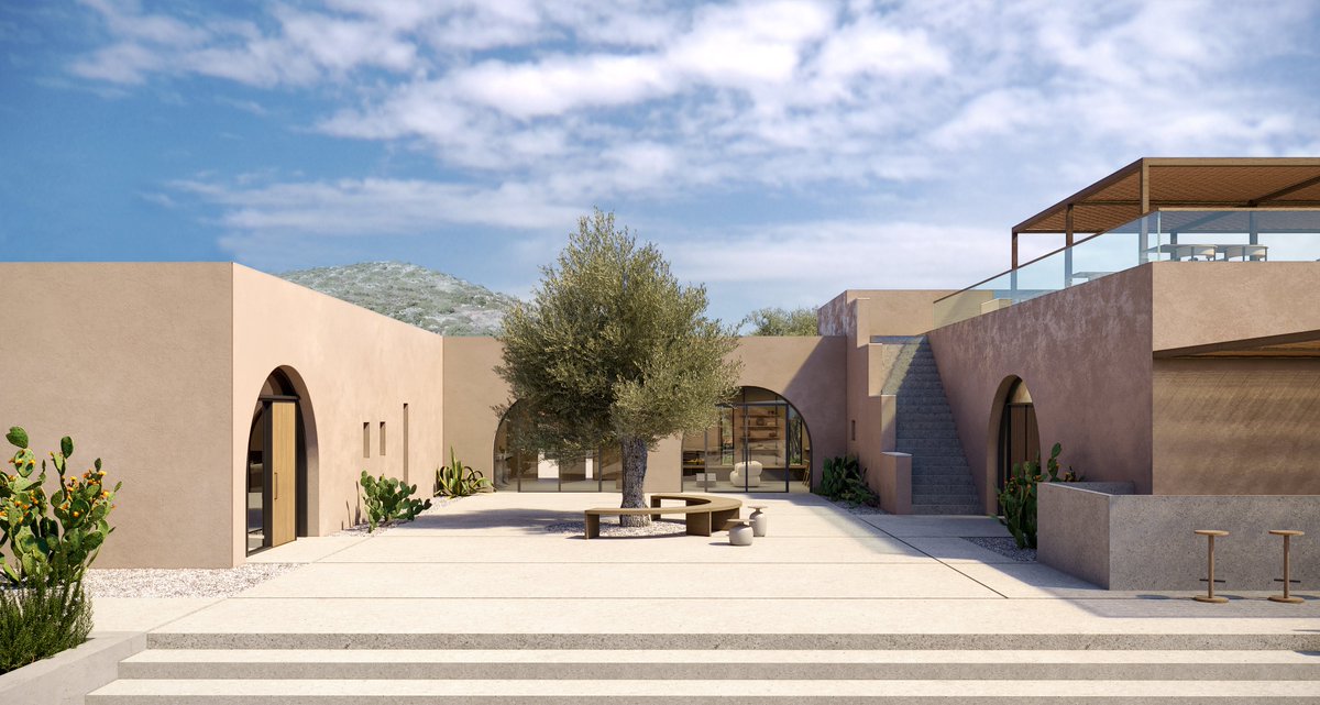 amarchitects_'s tweet photo. In 2021, on a 79-acre plot of particularly impressing landscape with intense rock formations, A&amp;M undertook the design of a new 5-star hotel development located in the Cretan capital of Chania.  

#architecture #hoteldesign #villas #designhotels #5starhotel #crete #hotelinteriors https://t.co/K6v7YpOcpQ