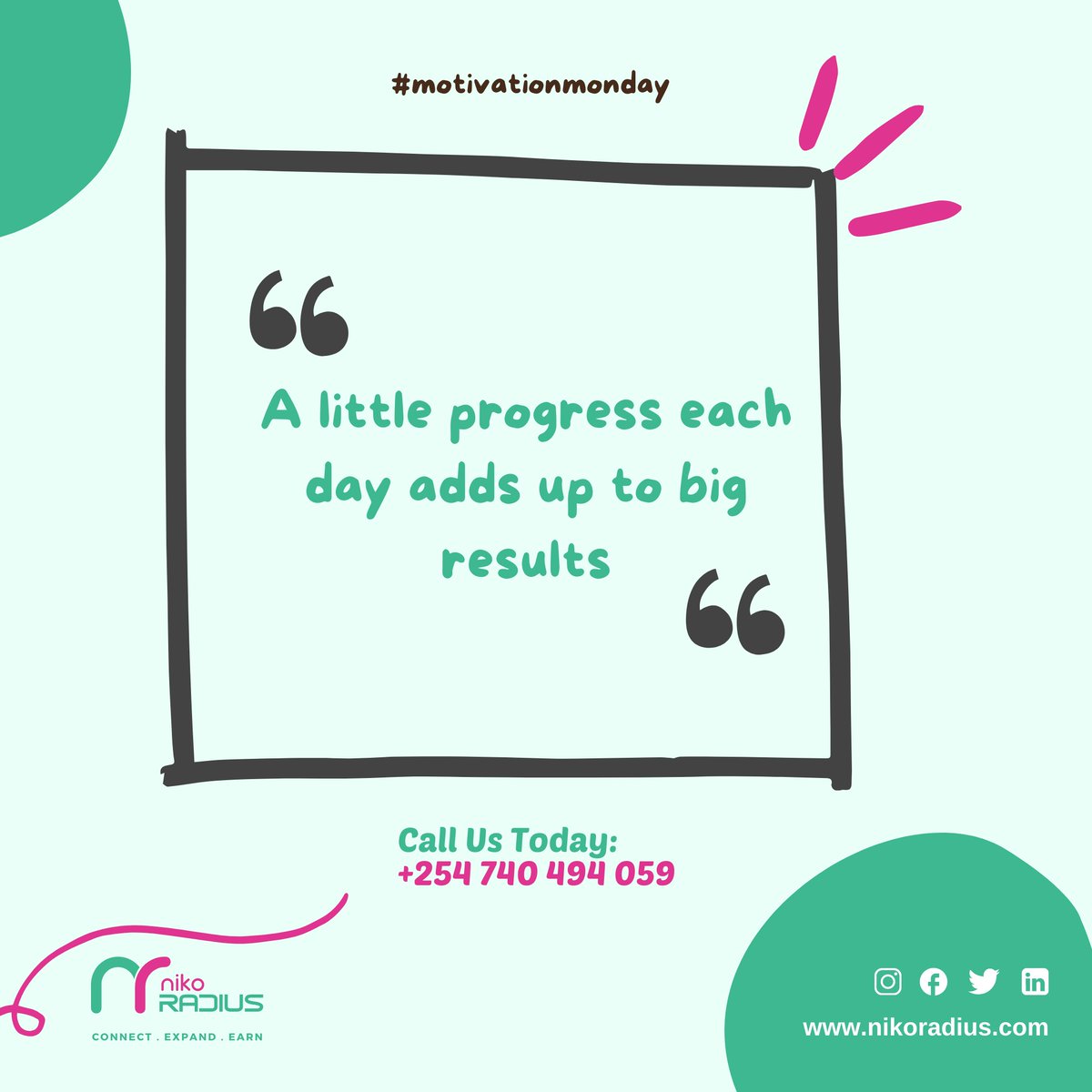 nikoradius's tweet photo. However small the progress🆙🆙 is, it counts.💯💯
#motivationmonday 
#nikoradius 
#isps 
#billingautomation 
#smallprogressisprogress https://t.co/D63wotvgQf