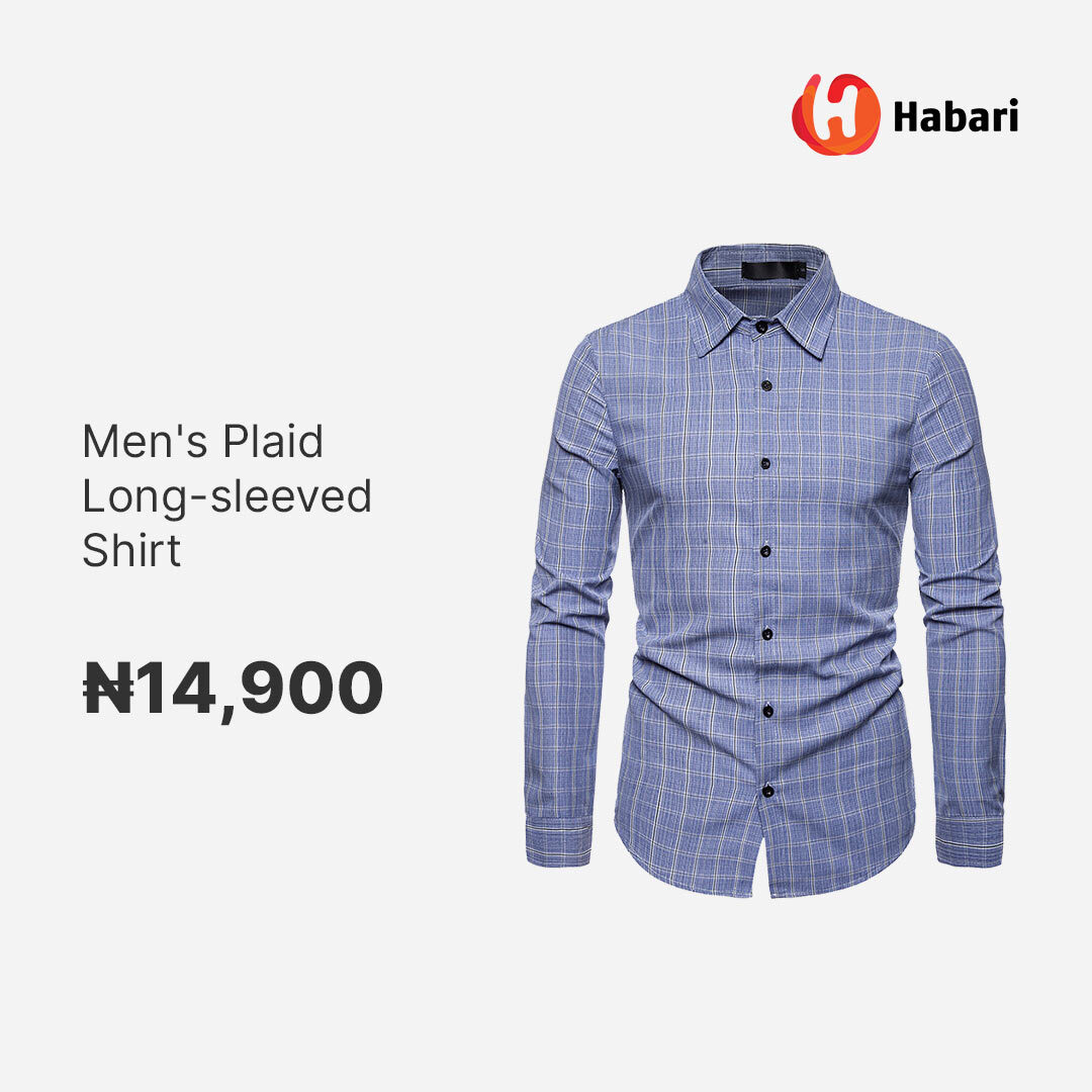 With the new Men’s Plaid Long-sleeved shirt collection, you never go out of fashion. #wearityourway

Click on the link in the bio to order!

#habarideals #habari #shirtstyle #blueplaidshirts #mensfashion #awoofsales #deals