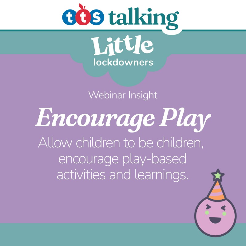 TTSResources's tweet photo. Here are some great insights from our Little Lockdowners Early Years webinar! 👇🌟 #LittleLockdowners