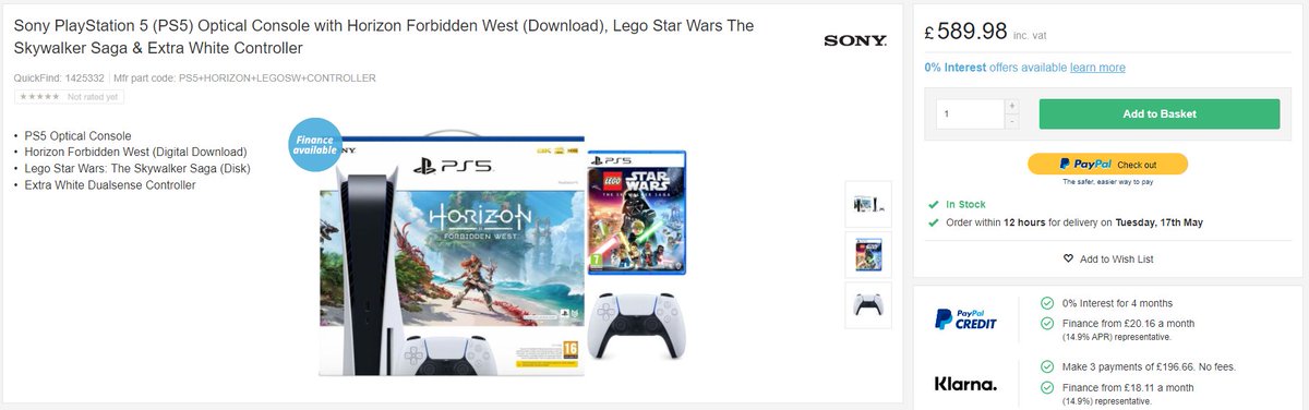 StockInformer's tweet photo. 🚨 PS5 - NOW IN STOCK at eBuyer 🚨
🔥 Sony PlayStation 5 - Optical Console with Horizon Forbidden West, Lego Star Wars The Skywalker Saga & Extra White Controller 🔥
Link➡️ https://t.co/Mlg0OLBgtk
#PS5 #PS5Restock #PS5Stock #ps5ukstock #ps5uk #PS5digital #PS5Disk #ad #ebuyer https://t.co/OP7BxHakSk