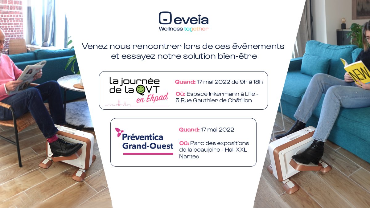 A peine la Foire de Tours terminée, que nos équipes reprennent la route pour 📍 Lille et 📍 Nantes ! 

Une question : 09 63 51 91 78 ou eveia.io

#sante #santeautravail #bienetre #qvt #securité #Préventica