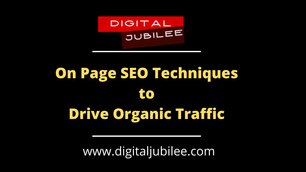 DigitalJubilee's tweet photo. On Page SEO Techniques To Drive Organic Traffic
Read: https://t.co/ZV8ANdAUIU
#Onpageseo #onpageseotechniques https://t.co/Jlq5KPOkcr