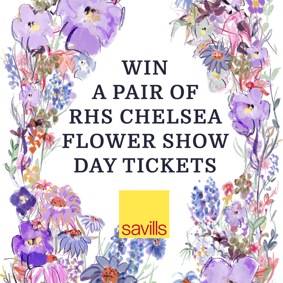 Savills's tweet photo. The RHS Chelsea Flower Show is taking place between Tuesday 24th - Sunday 29th May 2022 and to celebrate we are offering two of our Instagram followers a chance to win a pair of tickets to the event on Saturday 28th May 2022. 

Click here to enter now: https://t.co/0xTrP8Mbp0 https://t.co/qal4aHzepG
