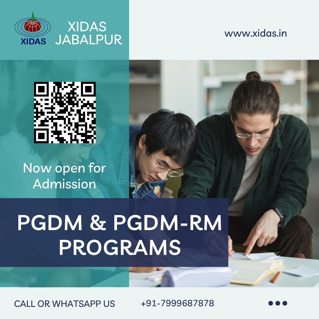 XIMJabalpur's tweet photo. #XIDAS #Xavier #PGDM #placement
Admission Open for Batch 2022-2024
WhatsApp Chat: https://t.co/PQVpGfkGgg https://t.co/NfVp5dtGO5