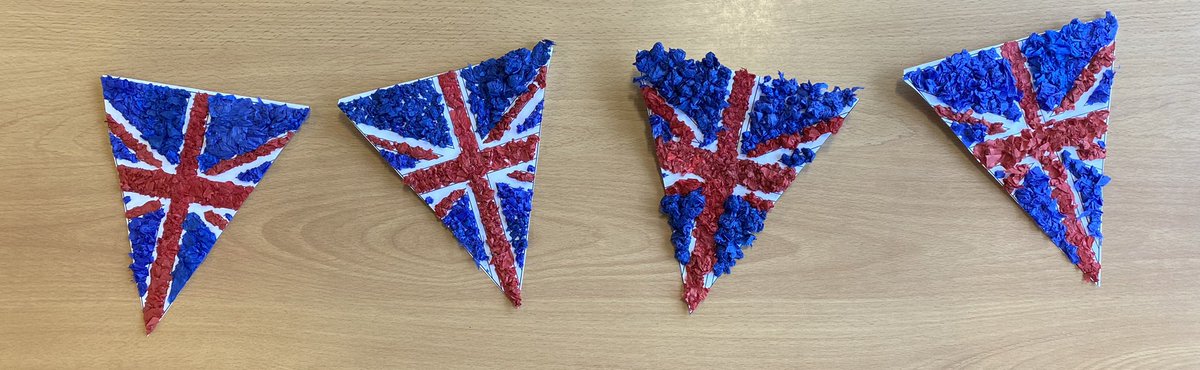 MissLAHarrison's tweet image. P4H @Whitehillsps have been very busy making bunting for the Queen’s Jubilee afternoon that we are having soon.  #Jubilee