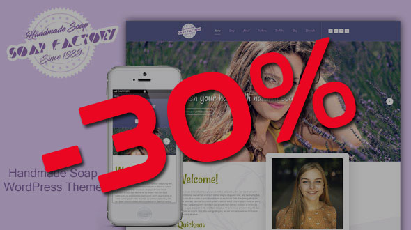 7themenet's tweet photo. ⚠30% Discount on Soapfactory!!! This is the perfect #WordPress theme if you want to sell your #handmade soap or other #handcrafted artwork.⚠
➡️Get it here: 
https://t.co/BcrJ561kRh

#webdesign #webdeveloper #webdesigner   #handcraftedwithlove  #soaplove #soapbars #soapmaking https://t.co/4WsmmwetZo