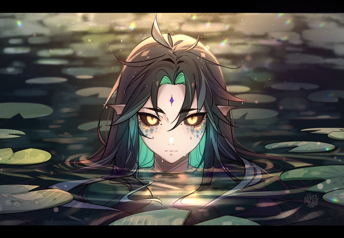 NekoJinnyArt's tweet photo. the siren
#GenshinImpact #原神 #Xiao #mermay2022 https://t.co/TwUVSvU7ww