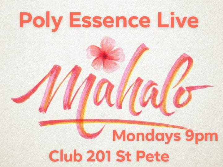 kevinlpurcell's tweet photo. Poly Essence Live Tonight Mahalo Mondays, 5/16 at 9p at Club 201 in St Pete. #livemusic #PolyEssence #mahalomondays #feelgoodmusic #islandjams #stpetersburg https://t.co/FIThLbQf39