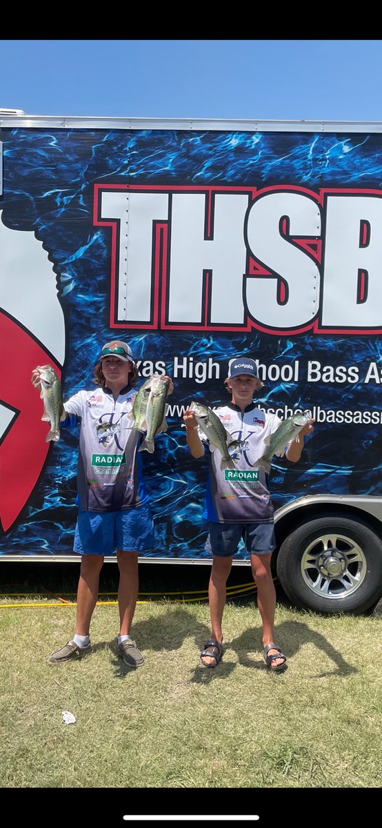 HumbleISD_KHS's tweet photo. The Bass Fishing Team competed at STATE this weekend against 326 other boats. The team of Hayden Alsbrooks &amp; Dylan Daniels finished 44th overall, bringing in a total weight of 16.82.  Collin Foley &amp; Peyton Johnston placed 45th.  Bringing in a total weight of 16.78.  Way to go! https://t.co/xWoXHTlE57