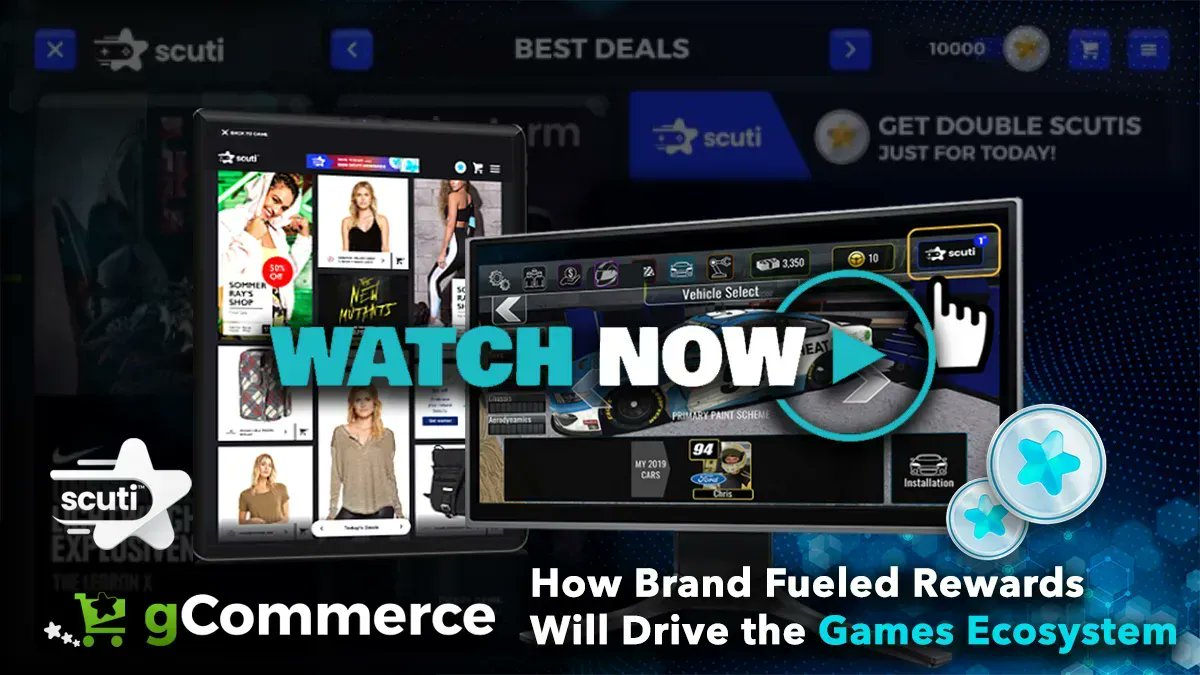 ScutiStore's tweet photo. Scuti is creating a new gaming ecosystem that is a win-win-win for #gamers, #brands, and #gamedevelopers!

Brands fuel free rewards for players and purchases from gamers help support devs!

Watch our LA Games Conference to learn more: https://t.co/9WnIqIF6dP

#LAGC2022 @dmwevents https://t.co/8VoB5JWdHt