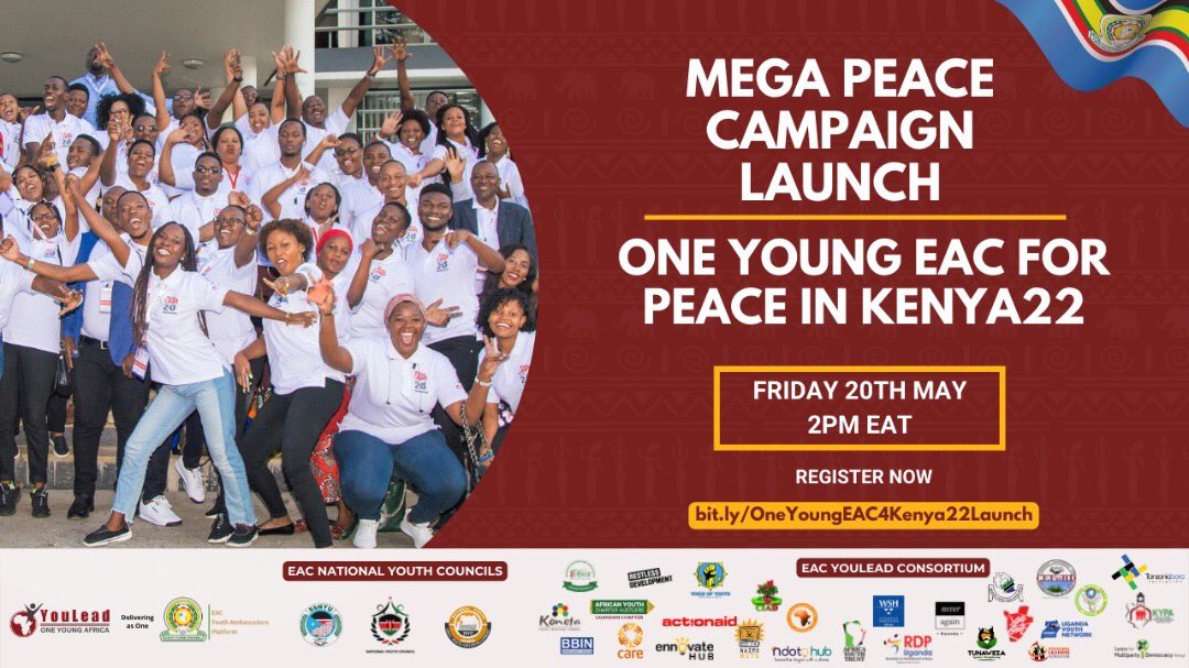 LindahMbaisi's tweet photo. #IAmKenya

Glad to see young people across East Africa  raising their voices for a peaceful elections in my country Kenya.🙌🏾

Follow @Youth4Kenya22 to get all the updates for the #KenyaYaAmani peace campaign.

MEGA LAUNCH “ONE YOUNG EAC4KENYA22” CAMPAIGN: https://t.co/CRljVjCDa0 https://t.co/qOPq8asmub