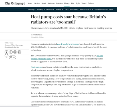 Median installation cost of an air source heat pump is £10.5k based on <a href="/MCSCertified/">MCS</a> <a href="/nesta_uk/">Nesta</a>.

Another misleading article by <a href="/Telegraph/">The Telegraph</a> using a single case to produce a scare story.

Same rebuttal applies as to recent <a href="/DailyExpressRB/">Daily Express</a> article.

x.com/janrosenow/sta…