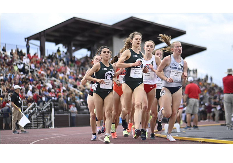 Proud of Jenna Magness (BS ChEMS ’22), who repeated as the women’s 5000m champion, won the 10,000m crown and named All-Big Ten First Team at the 2022 Big Ten Outdoor Championships in Minneapolis over the weekend. tinyurl.com/2p8rymsk