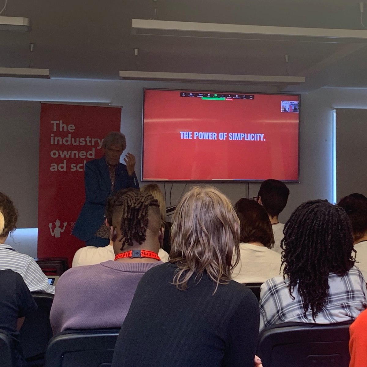 SCA2.0 (@sca2_0) on Twitter photo A morning with the wonderful <a href="/rosiearnold/">Rosie Arnold</a> followed by an afternoon with the great Sir John Hegarty. We sure know how to kick off a week in style 🕺🏼 💃🏼.
One day. Two advertising legends. Two great talks 👊🏼 A morning with the wonderful <a href="/rosiearnold/">Rosie Arnold</a> followed by an afternoon with the great Sir John Hegarty. We sure know how to kick off a week in style 🕺🏼 💃🏼.
One day. Two advertising legends. Two great talks 👊🏼