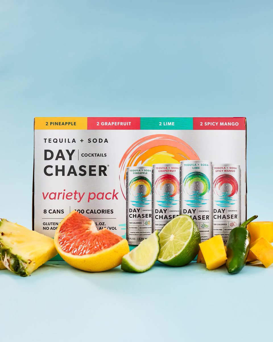 daychaser's tweet photo. One tequila, two tequila, three tequila, four! Stop wasting time making decisions and just grab a Vpack! You can't go wrong!
#daychaser #tequilasoda #tequila #cannedcocktail https://t.co/E2wRwNlHN5