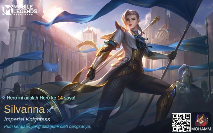MohammadImroni2's tweet photo. Saya baru saja mendapatkan Hero baru Silvanna di Mobile Legends: Bang Bang! Ayo berhadapan melawan Player MOBA terbaik dunia bersama-sama! 
https://t.co/APF0FRJY2z https://t.co/MlpjAZSGWY