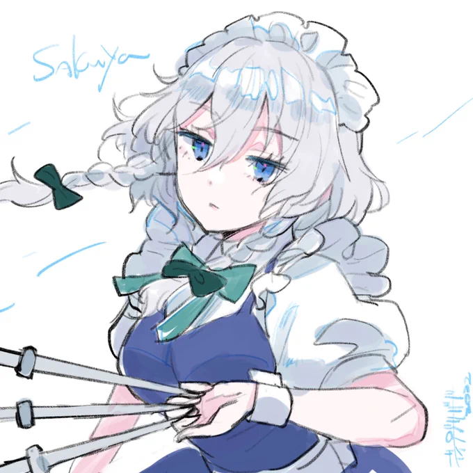 咲夜
#ワンバツ #東方Project 