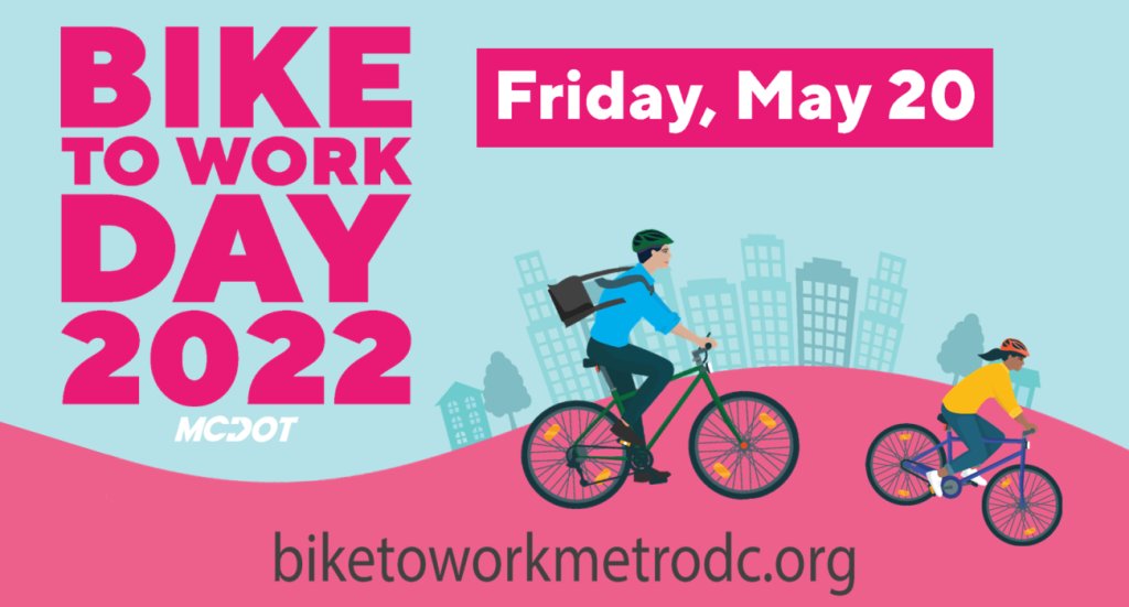 MontgomeryCoMD's tweet photo. #BiketoWorkDay is this FRIDAY! Make sure to plan your route ahead of time. @MCDOTNow 🚲➡️ https://t.co/IfTqv190bY https://t.co/3IvpbZXv1v