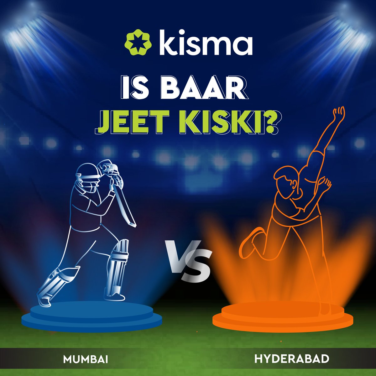 Kisma_India's tweet photo. How true is your guess about the win between Mumbai Indians vs Sunrisers Hyderabad. Comment your guess below and win Kisma Jersey signed by celebrities.

#t20cricket #ipl2022 #t20cricket  #Kisma https://t.co/LuXwG2cSz7