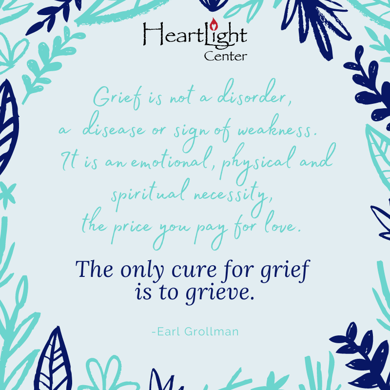 HeartLightCente's tweet photo. "The only cure for grief is to grieve." - Earl Grollman
#HeartLightCenter #Grief #GriefSupport #GriefQuotes https://t.co/JaIoD3SuJl