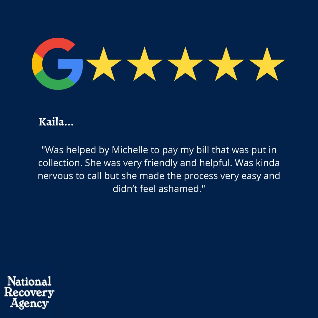 Thanks Kaila! We appreciate your review. 
#5starreview #NRAGroup #DiscoverHowWeRecover