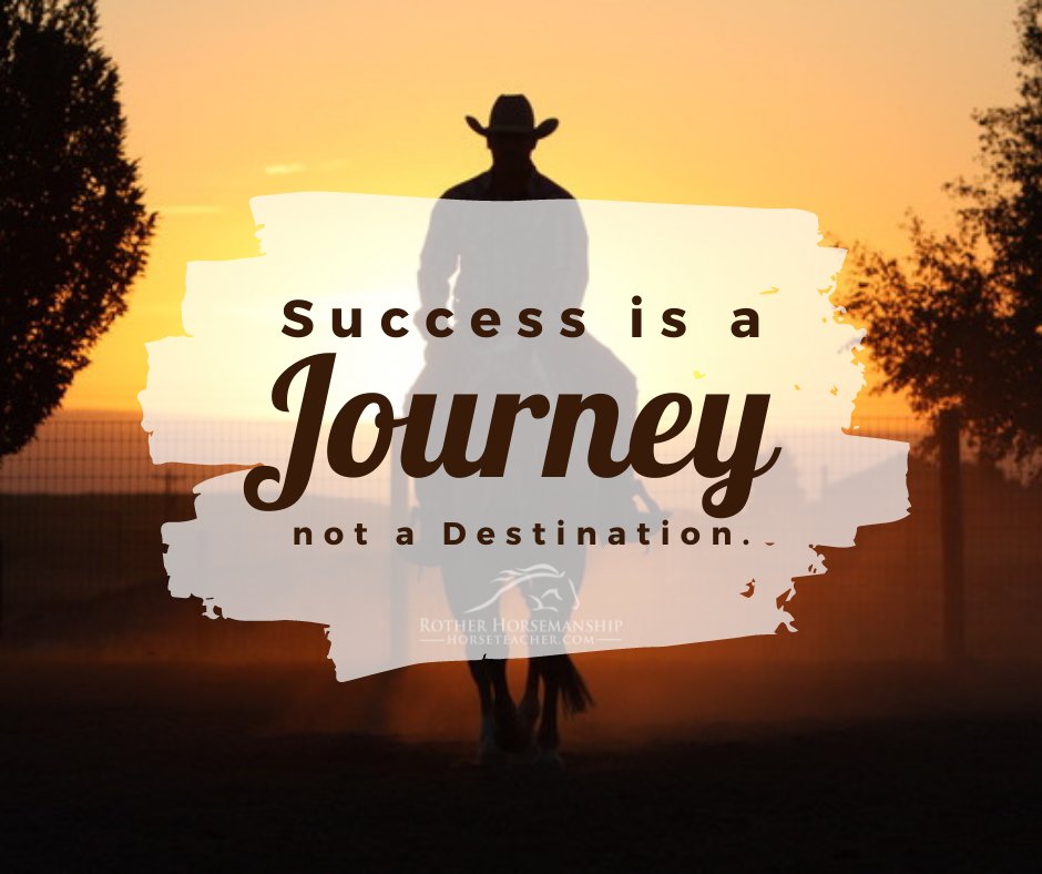 SteveRother's tweet photo. Success is a Journey, not a Destination.
.
.
.
Join the Journey at https://t.co/6LwucqIekO
#MotivationalMonday #Success #EnjoytheJourney #RotherHorsemanship https://t.co/yDtNbe3jEJ