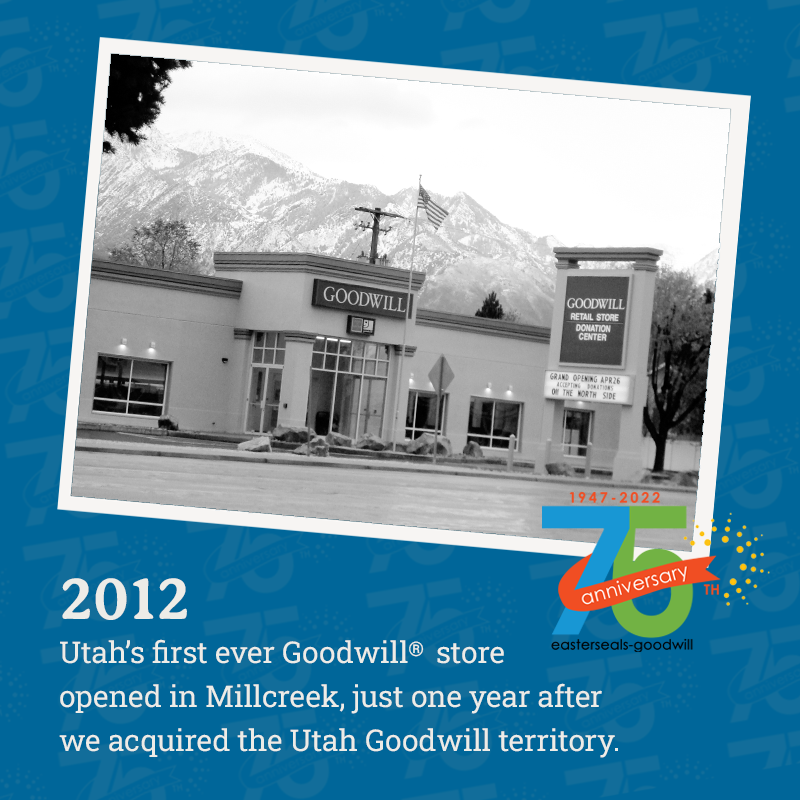 esgwnrm's tweet photo. We added a third Goodwill® territory, the state of Utah, to our organization ten years ago. Since then we’ve opened three more stores in the Salt Lake City area, plus a Goodwill Outlet. Find out more about Easterseals-Goodwill’s 75-year history at https://t.co/gGjhO364c2. https://t.co/npbzDYS1TO