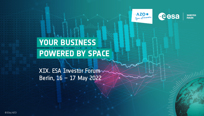 ESABICBavaria's tweet photo. 🛑 Happening now is the ESA Investor Forum!

Are you streaming the event? https://t.co/XqWaicOxN3 

Let us know with the hashtag #ESAInvestorForum https://t.co/VYWv1BkwvM