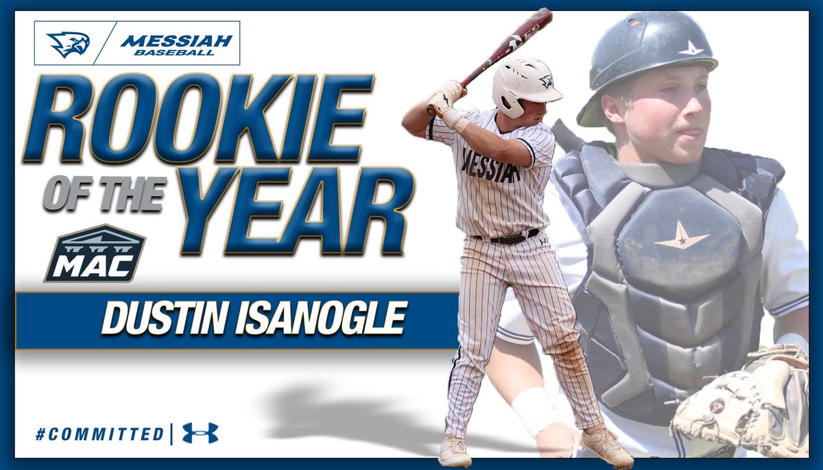 MessiahBaseball's tweet photo. Congrats to Dustin Isanogle for winning Rookie of the Year! 🏆 

Dustin was the only Freshman to be selected to 1st team All Conference! 

#OneHeartOneSoul https://t.co/3lUfEpT7wN