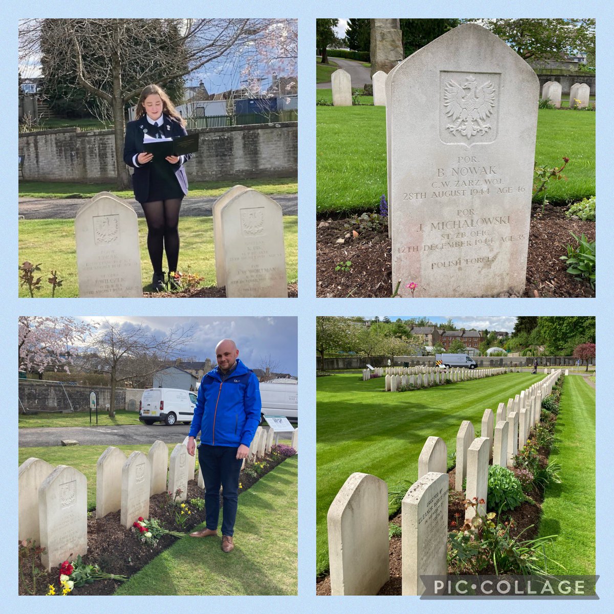 PaMemorial's tweet photo. @pgkepfidra @ScottishPolish @PerthHighHist @perthacademy @CPKArchives @CPKMuseums Some photos of the immaculate Polish plot where over 500 Polish casualties are commemorated by @CWGC. https://t.co/SHroqEGkSB