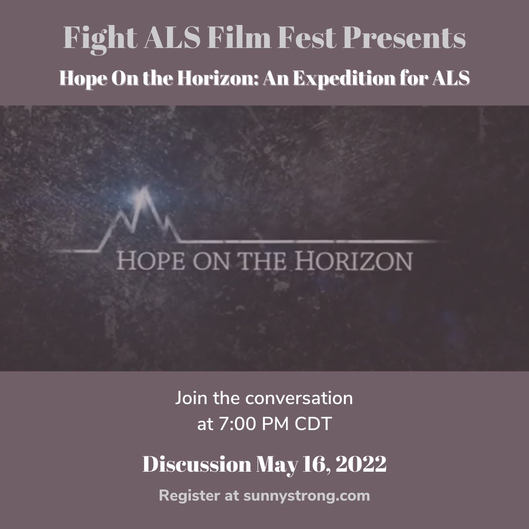 HerALSStory's tweet photo. WE can't wait to see YOU tonight for week 3 of #fightalsfilmfest
#ALSAwarenessMonth
#FightALS
#FightALSFilmFest
#ALSeducation
#ALSfilms #talkalstome #heralsstory #sunnystrong #harkals #alstdi #targetals @HarkALSHope @ALSTDI @sunnystrongals @BrainstormCell @TargetALS_fdn https://t.co/lZXJ5iJFNe