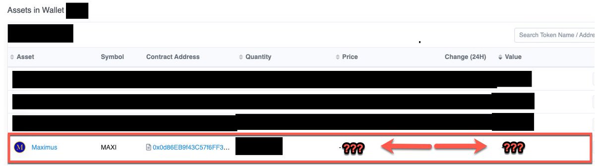 KEEF - Chief Executor of HΣX_🎩 (@murdersauce) on Twitter photo Yo <a href="/etherscan/">etherscan.eth</a> thanks for finally adding the <a href="/maximus_dao/">Maximus Ⓜ️</a> logo under the Asset section when viewing a public address.
What we really need is for you to update the price / change (24H) / and value
Would be great if you could treat all tokens equally
please and thank you kindly Yo <a href="/etherscan/">etherscan.eth</a> thanks for finally adding the <a href="/maximus_dao/">Maximus Ⓜ️</a> logo under the Asset section when viewing a public address.
What we really need is for you to update the price / change (24H) / and value
Would be great if you could treat all tokens equally
please and thank you kindly
