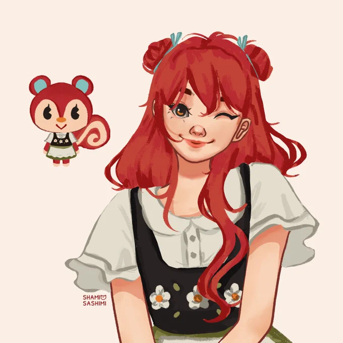 poppy - animal crossing 🐿

#art #illustration #acnh 