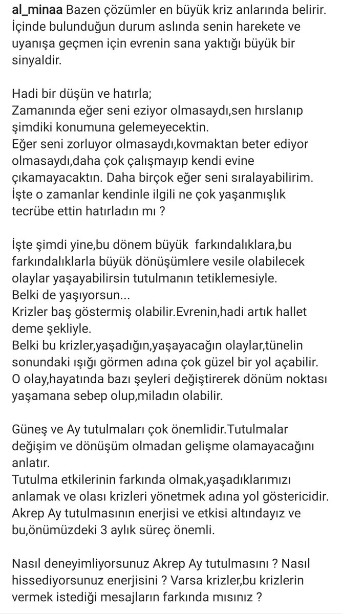 Dönüşmeye hazır mısın ?
#akrepaytutulması