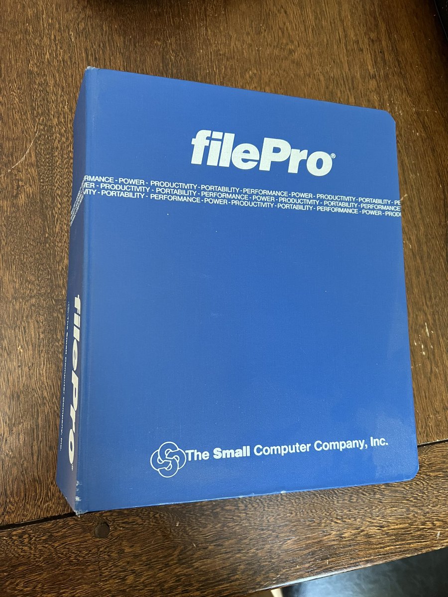 _jfeldman's tweet photo. Cleaning up always reveals ancient artifacts. #FilePro #Xenix #EightiesTech https://t.co/z7fZaviJaH