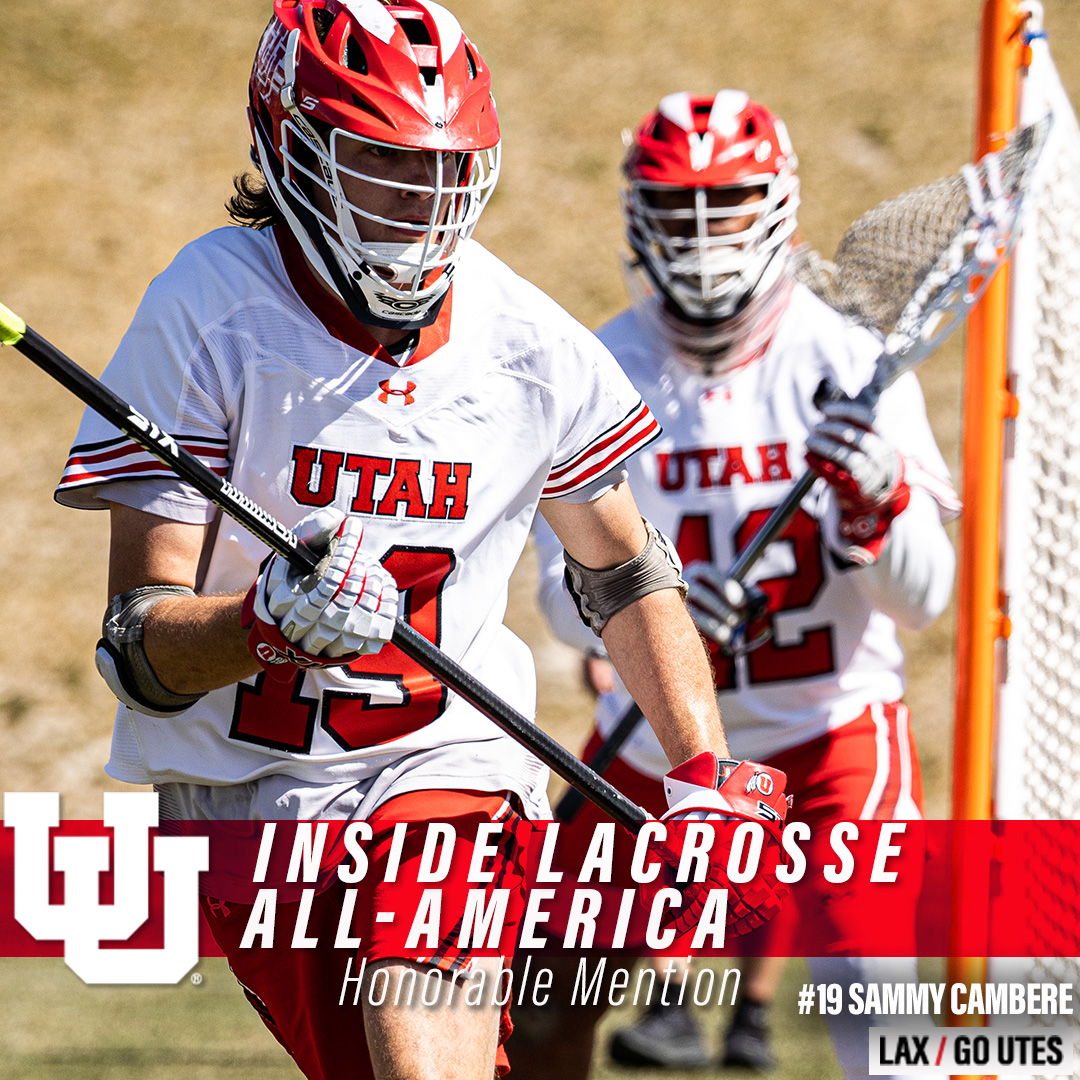‼️ALL-AMERICAN‼️

Congratulations to <a href="/sammycambere1/">Sammy</a> on earning Inside Lacrosse All-America honorable mention! #GoUtes

🔗utahutes.com/news/2022/5/16…