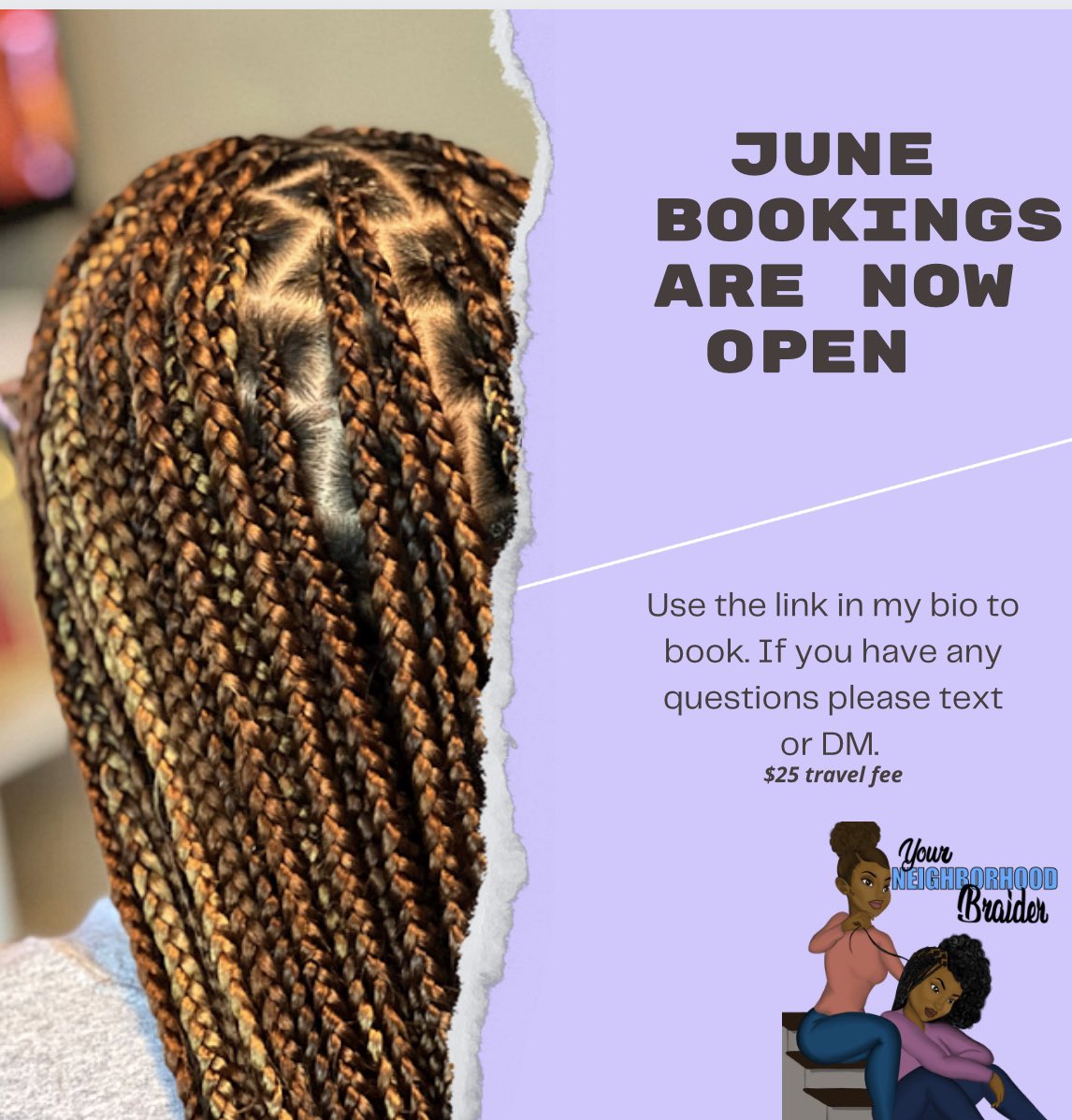 ynb__inc's tweet photo. Sis call me for your braids… it’s the summertime honey and WE OUTSIDDEEEEE🤪 click the link to book
https://t.co/BuwZOhINu7 https://t.co/VNnyKzokJh
