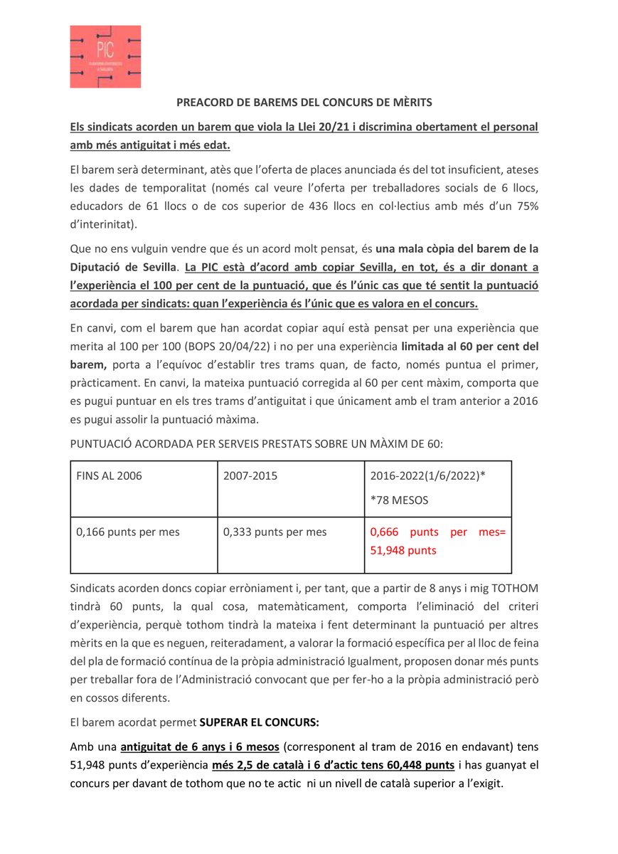 PIC PLATAFORMA D'INTERINS/ES CATALUNYA tweet media