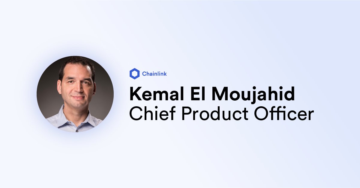 chainlink's tweet photo. Kemal El Moujahid (@kelmoujahid), product lead for #Google's @TensorFlow, the #1 machine learning ecosystem in the world, has joined @chainlinklabs as chief product officer. https://t.co/QxY0xQMILk https://t.co/ySzu5iBZCy