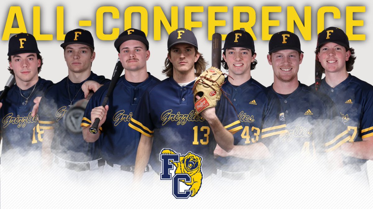 FCGrizAthletics's tweet photo. NEWS | Congratulations to the seven @FCGrizBaseball players earning All-HCAC honors, with Nick McClanahan collecting Pitcher of the Year and Lance Marshall earning Coach of the Year honors! 

Read more: https://t.co/bsHOjZ8hh2

#TeamGriz https://t.co/3uIbfYCo43