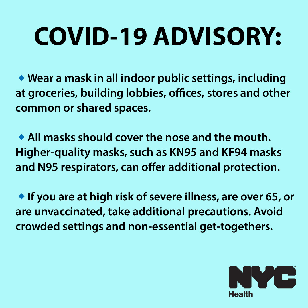 Nychealthy On Twitter Today NYCHealthCommr Issued An Advisory As The 