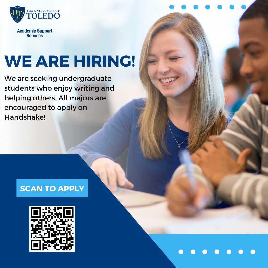 UToledoWC's tweet photo. Interviews happening now! No experience required. https://t.co/6FVS1VzRXQ