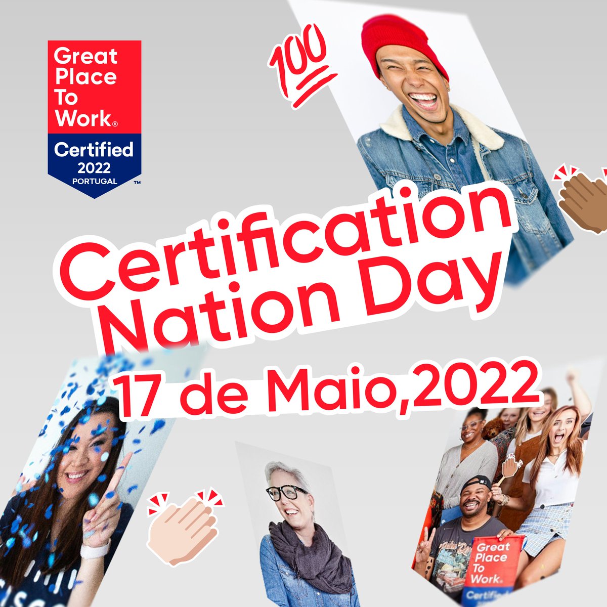 🟥 Amanhã é dia celebrar! O Certification Nation Day celebra a cultura dos excelentes lugares de trabalho em todo o mundo!
👉 Junte-se a nós!

#greatplacetowork #somosgptwcertified