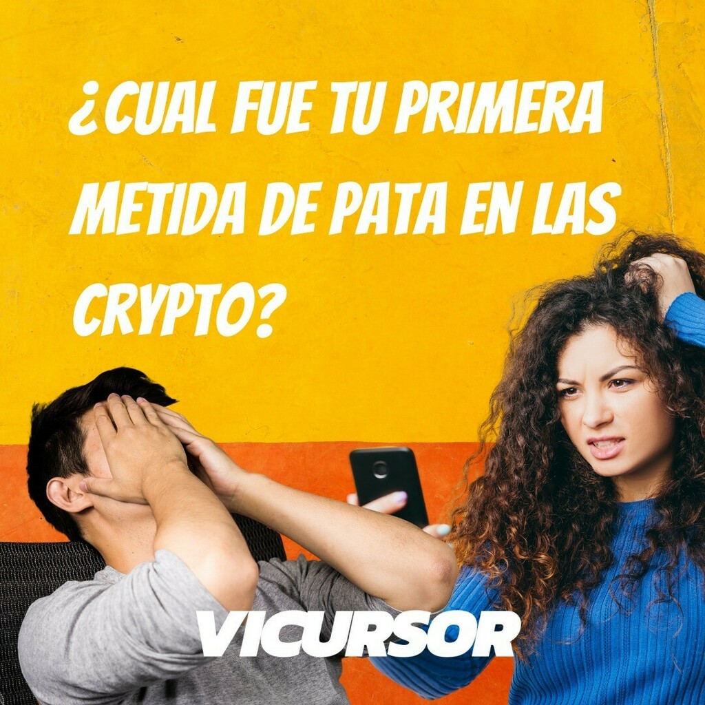 vicursor's tweet photo. Esto nos pasa a todos!!! Cuéntanos cual fue tu peor metida de pata empezando en crypto.😬
#vicursor #cryptomonedas #bitcoinespañol #finanzas #finanzasinteligentes https://t.co/U3KBv9bdFP https://t.co/I55GIESwzU