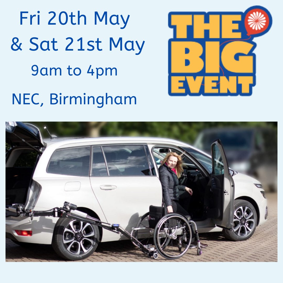 SteeringDev's tweet photo. Looking forward to exhibiting the Abi Loader at the Motability Big Event show this weekend.
Hall 17 at the NEC, Birmingham.

Come and see how you can load your wheelchair into the boot of your car, from your drivers seat. https://t.co/PMcySemFuN