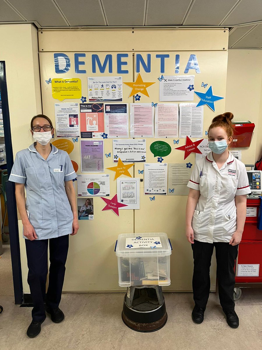 B1_NCA_Salford's tweet photo. This week, 16-22nd May is dementia awareness week. We are collecting items for dementia activity box, if anybody would like to donate some activities, please drop off on the ward https://t.co/wYcOYpALpw