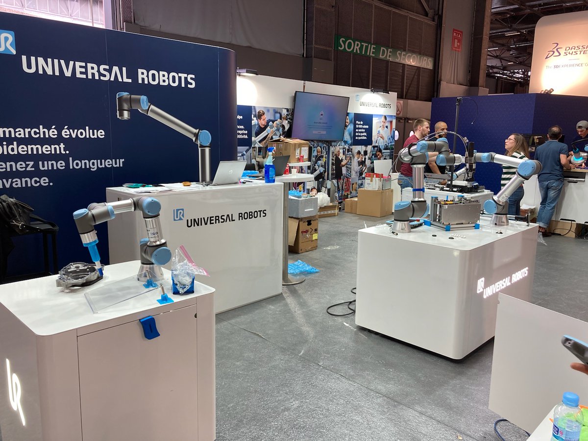 JocelynPeynet's tweet photo. J-1 avant @Salon_GI (#GiParis) 👉 https://t.co/uzWTNDEzbr Si ce n'est pas déjà fait, pensez à vous inscrire pour récupérer votre PASS d'accès au salon via le lien ci-dessus ! Rendez-vous sur notre stand 5C41 pour découvrir les multiples fonctionnalités de nos #cobots ! https://t.co/yuG0FaHJpX