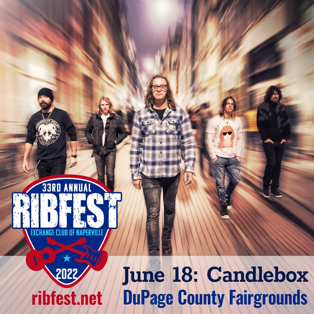 Candlebox will be joining Ribfest’s lineup on Saturday, June 18th on IDOT Day. Get your tickets now to see Candlebox open for our Saturday headliner Halestorm during a day filled with rock music and tasty ribs-all for a great cause. Get your tickets now:bit.ly/3LaZCcD